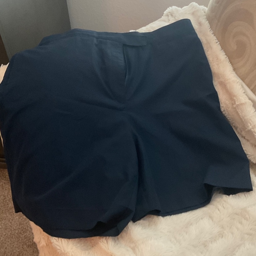 Elegant Dark Blue Women's Shorts